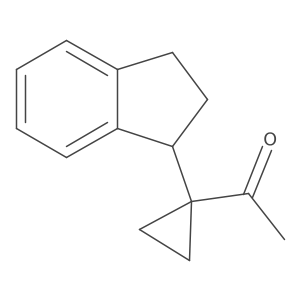 1-[1-(2,3-dihydro-1H-inden-1-yl)cyclopropyl]ethan-1-one Structure