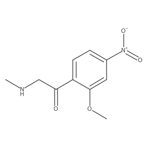 1-(2-Methoxy-4-nitrophenyl)-2-(methylamino)ethan-1-one Structure
