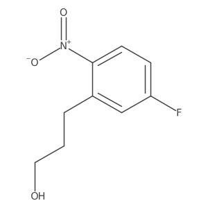 3-(5-Fluoro-2-nitrophenyl)propan-1-ol结构式