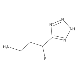 3-fluoro-3-(1H-1,2,3,4-tetrazol-5-yl)propan-1-amine结构式
