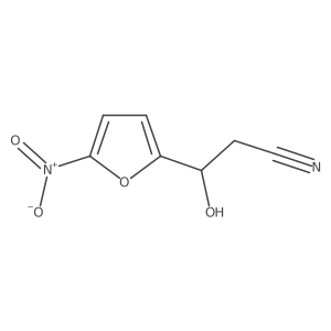 3-Hydroxy-3-(5-nitrofuran-2-yl)propanenitrile结构式