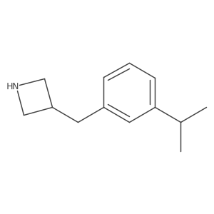 3-{[3-(Propan-2-yl)phenyl]methyl}azetidine结构式