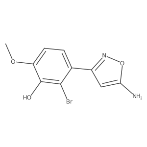 3-(5-Amino-1,2-oxazol-3-yl)-2-bromo-6-methoxyphenol Structure
