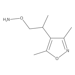 O-[2-(dimethyl-1,2-oxazol-4-yl)propyl]hydroxylamine结构式