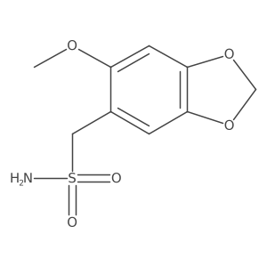 (6-Methoxy-1,3-dioxaindan-5-yl)methanesulfonamide结构式