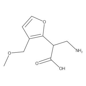 3-Amino-2-[3-(methoxymethyl)furan-2-yl]propanoic acid结构式