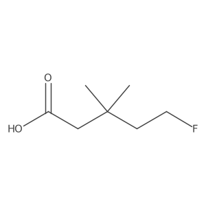 5-Fluoro-3,3-dimethylpentanoic acid结构式