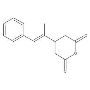 4-(1-Phenylprop-1-en-2-yl)oxane-2,6-dione结构式