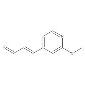 3-(2-Methoxypyridin-4-yl)prop-2-enal结构式