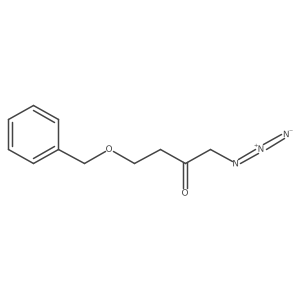 1-Azido-4-(phenylmethoxy)-2-butanone Structure