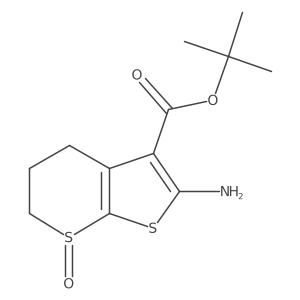 Tert-butyl 2-amino-7-oxo-5,6-dihydro-4H-thieno[2,3-b]thiopyran-3-carboxylate结构式
