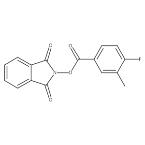 1,3-dioxo-2,3-dihydro-1H-isoindol-2-yl 4-fluoro-3-methylbenzoate结构式