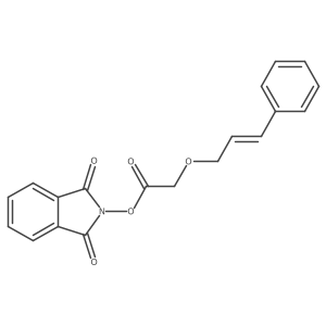 1,3-dioxo-2,3-dihydro-1H-isoindol-2-yl 2-{[(2E)-3-phenylprop-2-en-1-yl]oxy}acetate结构式