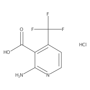 2-Amino-4-(trifluoromethyl)pyridine-3-carboxylic acid;hydrochloride Structure
