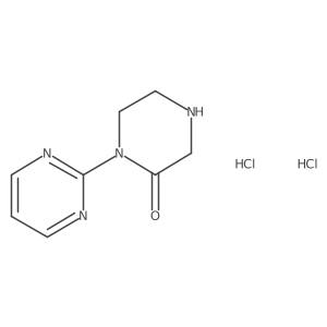 1-(Pyrimidin-2-yl)piperazin-2-one dihydrochloride结构式