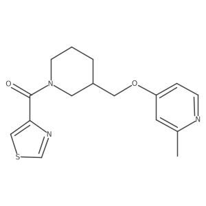 2-Methyl-4-{[1-(1,3-thiazole-4-carbonyl)piperidin-3-yl]methoxy}pyridine Structure
