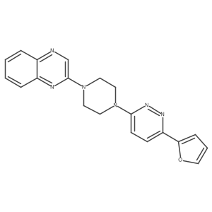 2-{4-[6-(Furan-2-yl)pyridazin-3-yl]piperazin-1-yl}quinoxaline结构式