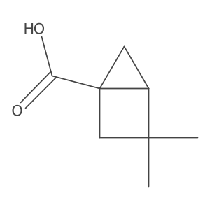 3,3-Dimethylbicyclo[2.1.0]pentane-1-carboxylic acid结构式