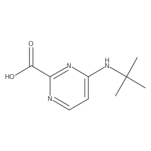 4-(Tert-butylamino)pyrimidine-2-carboxylic acid Structure