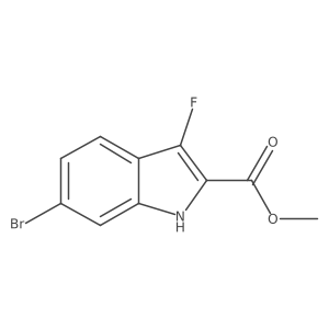 methyl 6-bromo-3-fluoro-1H-indole-2-carboxylate Structure