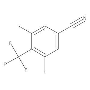 3-Iodo-5-methyl-4-(trifluoromethyl)benzonitrile结构式