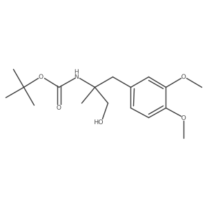 tert-butyl N-{2-[(3,4-dimethoxyphenyl)methyl]-1-hydroxypropan-2-yl}carbamate Structure