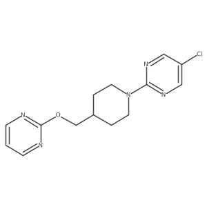 5-Chloro-2-{4-[(pyrimidin-2-yloxy)methyl]piperidin-1-yl}pyrimidine Structure