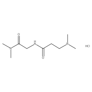 3-(Dimethylamino)-N-[2-(dimethylamino)-2-oxoethyl]propanamide;hydrochloride结构式