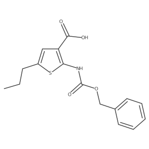 2-{[(Benzyloxy)carbonyl]amino}-5-propylthiophene-3-carboxylic acid Structure