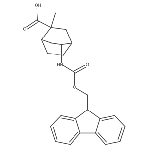 5-({[(9H-fluoren-9-yl)methoxy]carbonyl}amino)-2-methylbicyclo[2.2.2]octane-2-carboxylic acid结构式