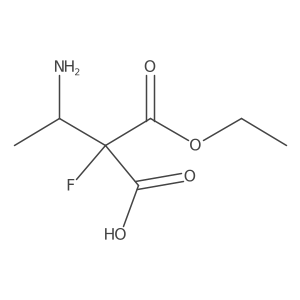 3-Amino-2-(ethoxycarbonyl)-2-fluorobutanoic acid结构式