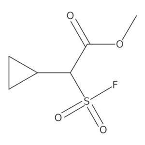 Methyl 2-cyclopropyl-2-fluorosulfonylacetate Structure