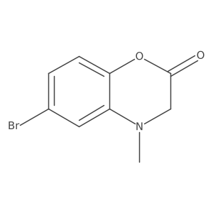 6-Bromo-3,4-dihydro-4-methyl-2H-1,4-benzoxazin-2-one结构式