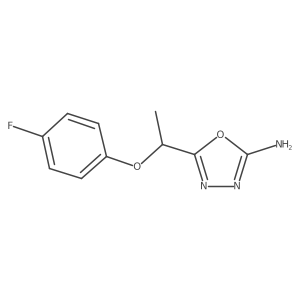 5-[1-(4-Fluorophenoxy)ethyl]-1,3,4-oxadiazol-2-amine Structure