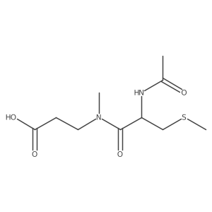 3-[2-acetamido-N-methyl-3-(methylsulfanyl)propanamido]propanoic acid结构式