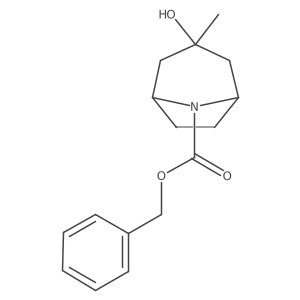 Benzyl 3-hydroxy-3-methyl-8-azabicyclo[3.2.1]octane-8-carboxylate Structure