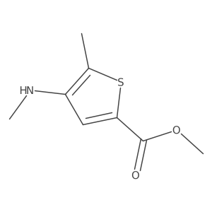 Methyl 5-methyl-4-(methylamino)thiophene-2-carboxylate Structure