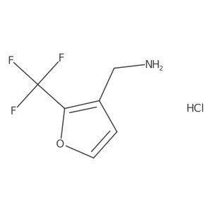 (2-(Trifluoromethyl)furan-3-yl)methanamine hydrochloride结构式