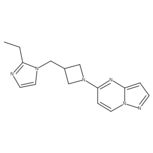 2-ethyl-1-[(1-{pyrazolo[1,5-a]pyrimidin-5-yl}azetidin-3-yl)methyl]-1H-imidazole Structure