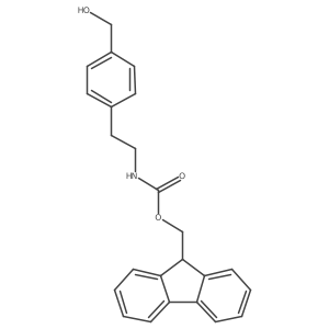 (9H-fluoren-9-yl)methyl N-{2-[4-(hydroxymethyl)phenyl]ethyl}carbamate Structure