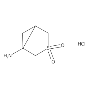 1-Amino-3lambda6-thiabicyclo[3.1.0]hexane-3,3-dione hydrochloride Structure