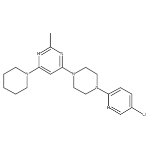 4-[4-(5-Chloropyridin-2-yl)piperazin-1-yl]-2-methyl-6-(piperidin-1-yl)pyrimidine Structure