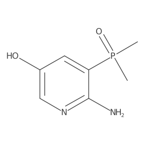 3-Pyridinol, 6-amino-5-(dimethylphosphinyl)-结构式