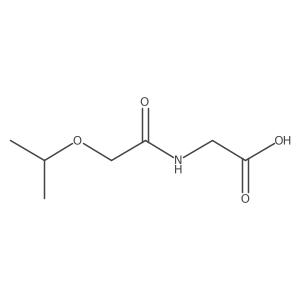 Glycine, N-[(1-methylethoxy)acetyl]- Structure
