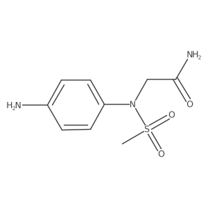 2-(N-(4-aminophenyl)methylsulfonamido)acetamide结构式