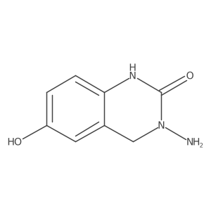 3-Amino-3,4-dihydro-6-hydroxy-2(1H)-quinazolinone结构式