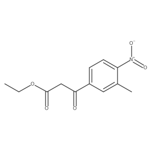 Ethyl 3-(3-methyl-4-nitrophenyl)-3-oxopropanoate Structure