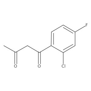1-(2-Chloro-4-fluorophenyl)butane-1,3-dione Structure