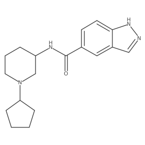 N-(1-cyclopentylpiperidin-3-yl)-1H-indazole-5-carboxamide Structure