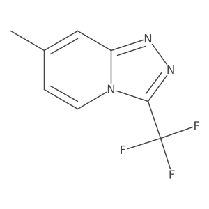 7-Methyl-3-(trifluoromethyl)-[1,2,4]triazolo[4,3-a]pyridine Structure
